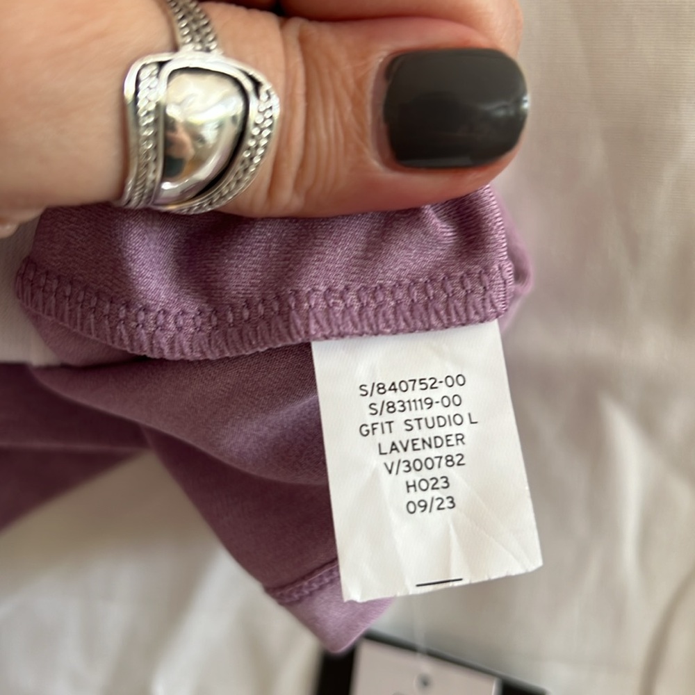 NWT Gap Fit Studio Bra, Lavender Size XL - Picture 9 of 11